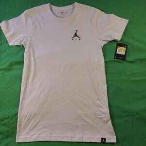 Air Jordan Short Sleeve T Shirt Men's S White Standard Fit